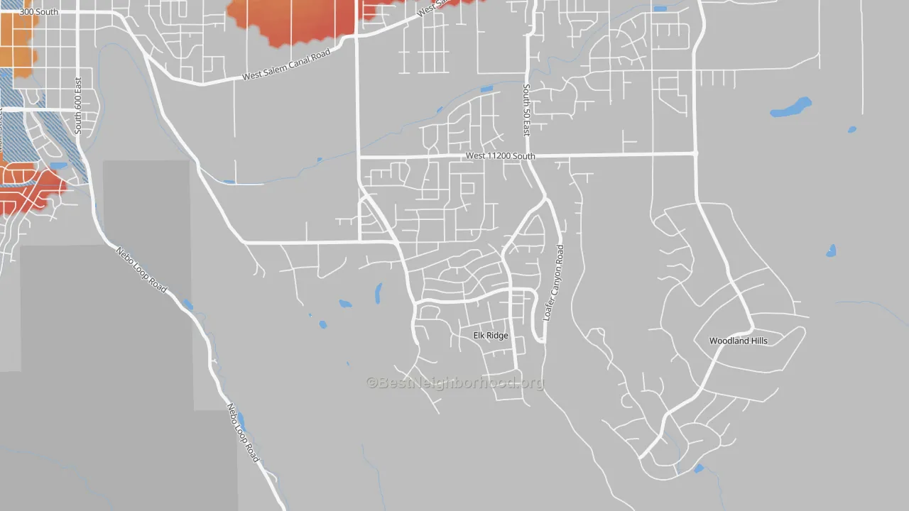 Transit Grade map of Elk Ridge, UT