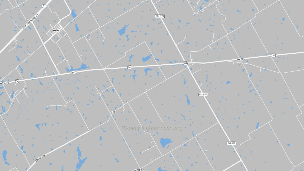 Transit Grade map of Elk, TX