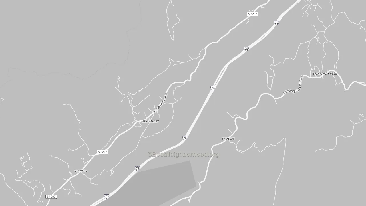 Transit Grade map of Elk Valley, TN