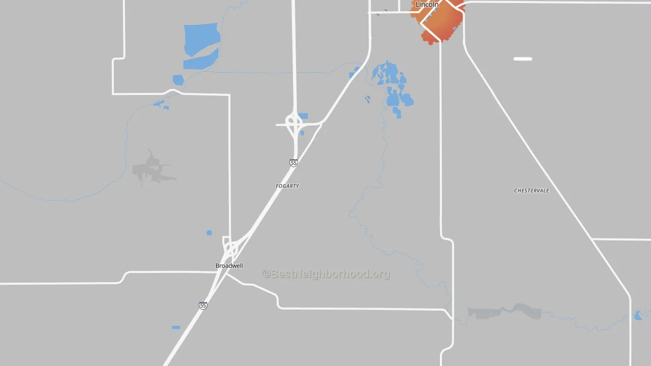 Transit Grade map of Elkhart, IL