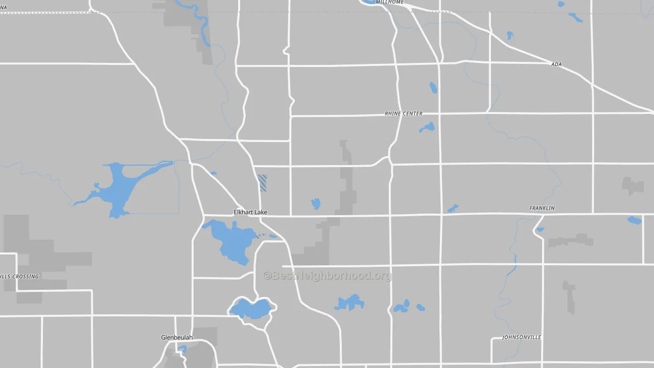 Transit Grade map of Elkhart Lake, WI