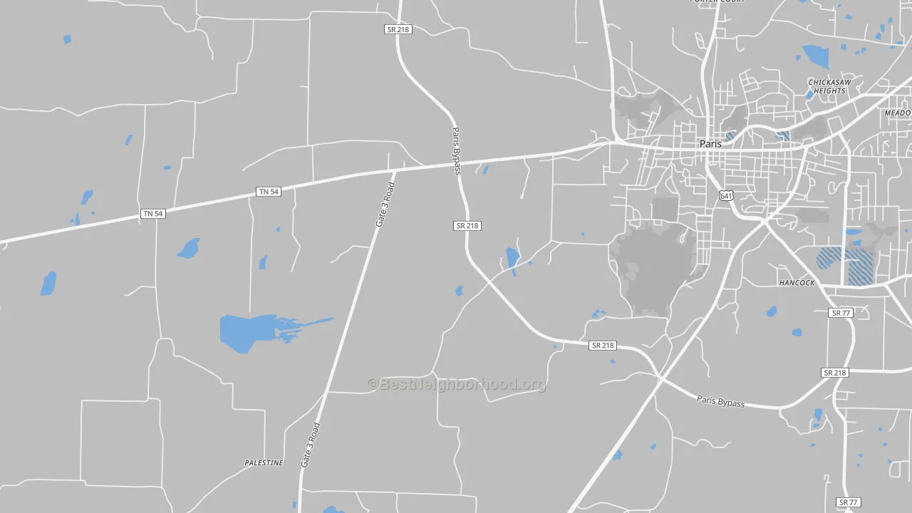 Transit Grade map of Elkhorn, TN