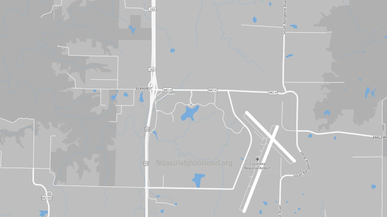 Transit Grade map of Elkhurst, MO