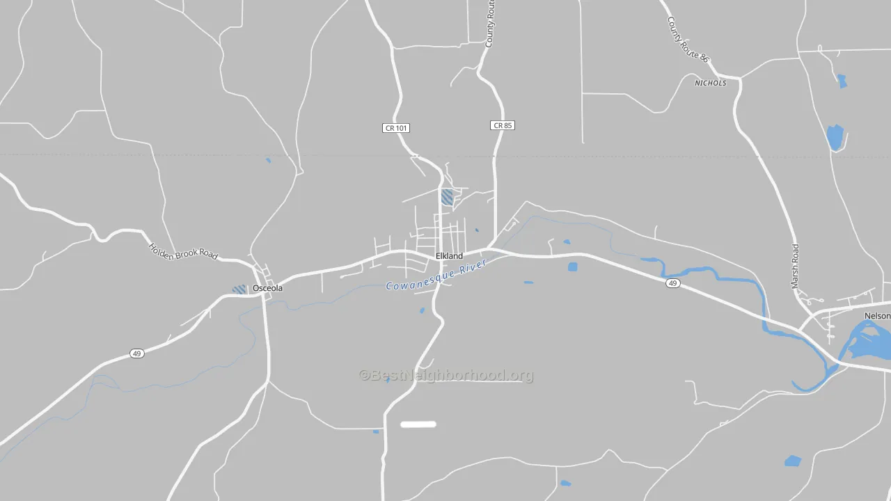 Transit Grade map of Elkland, PA