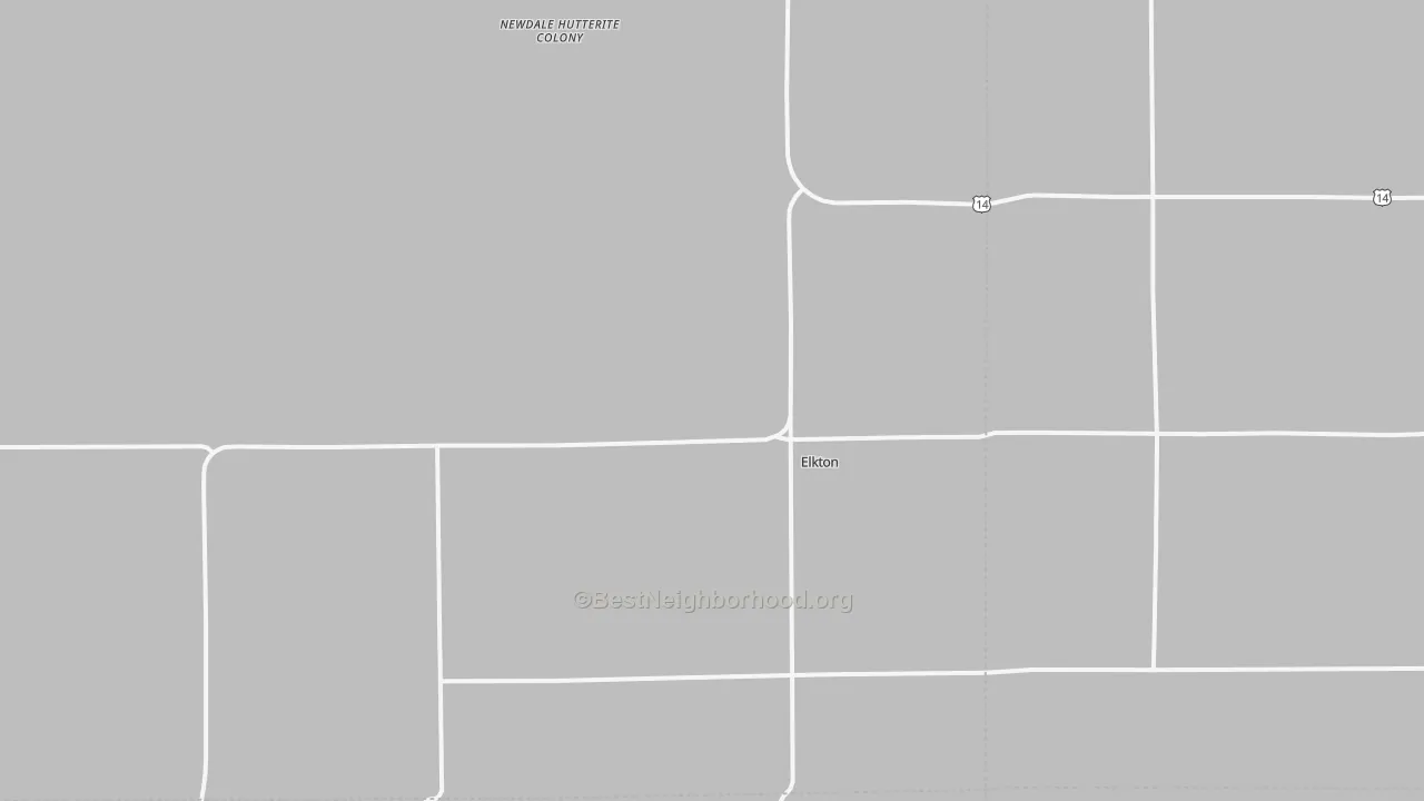 Transit Grade map of Elkton, SD