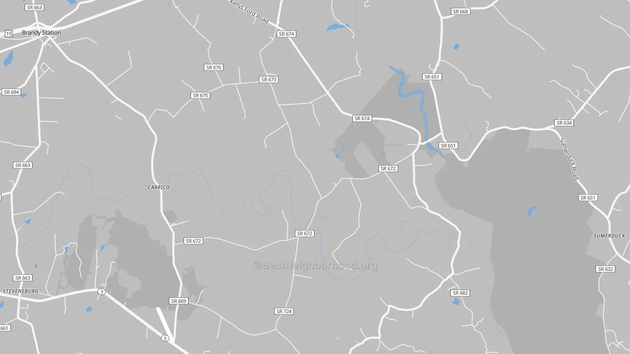 Transit Grade map of Elkwood, VA