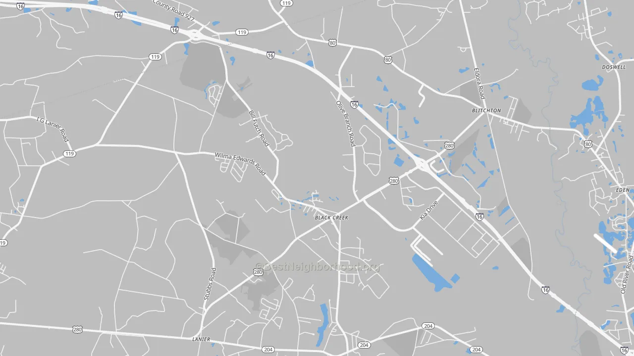 Transit Grade map of Ellabell, GA