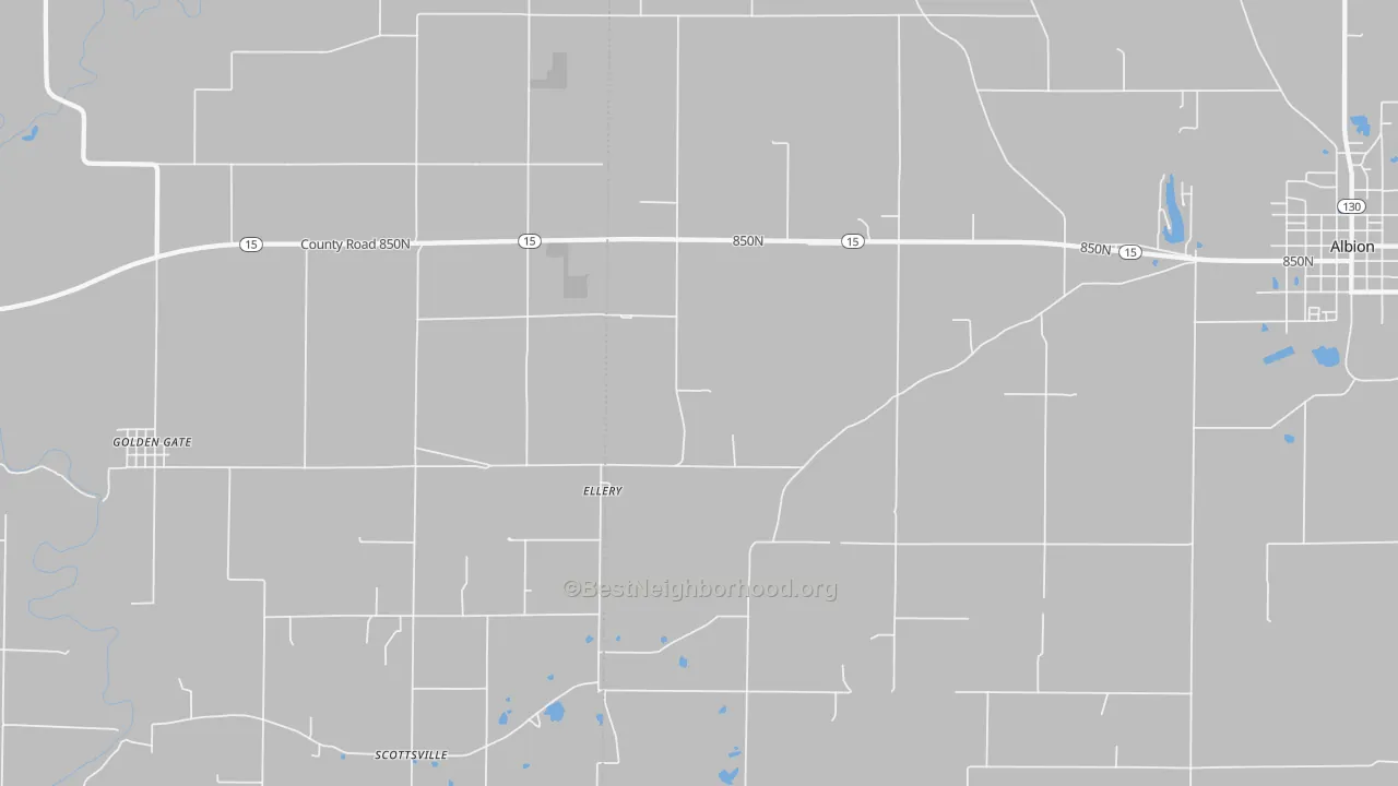 Transit Grade map of Ellery, IL