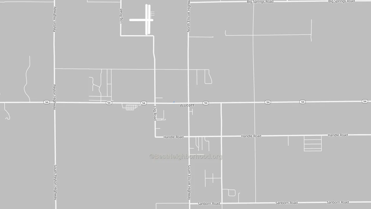 Transit Grade map of Ellicott, CO