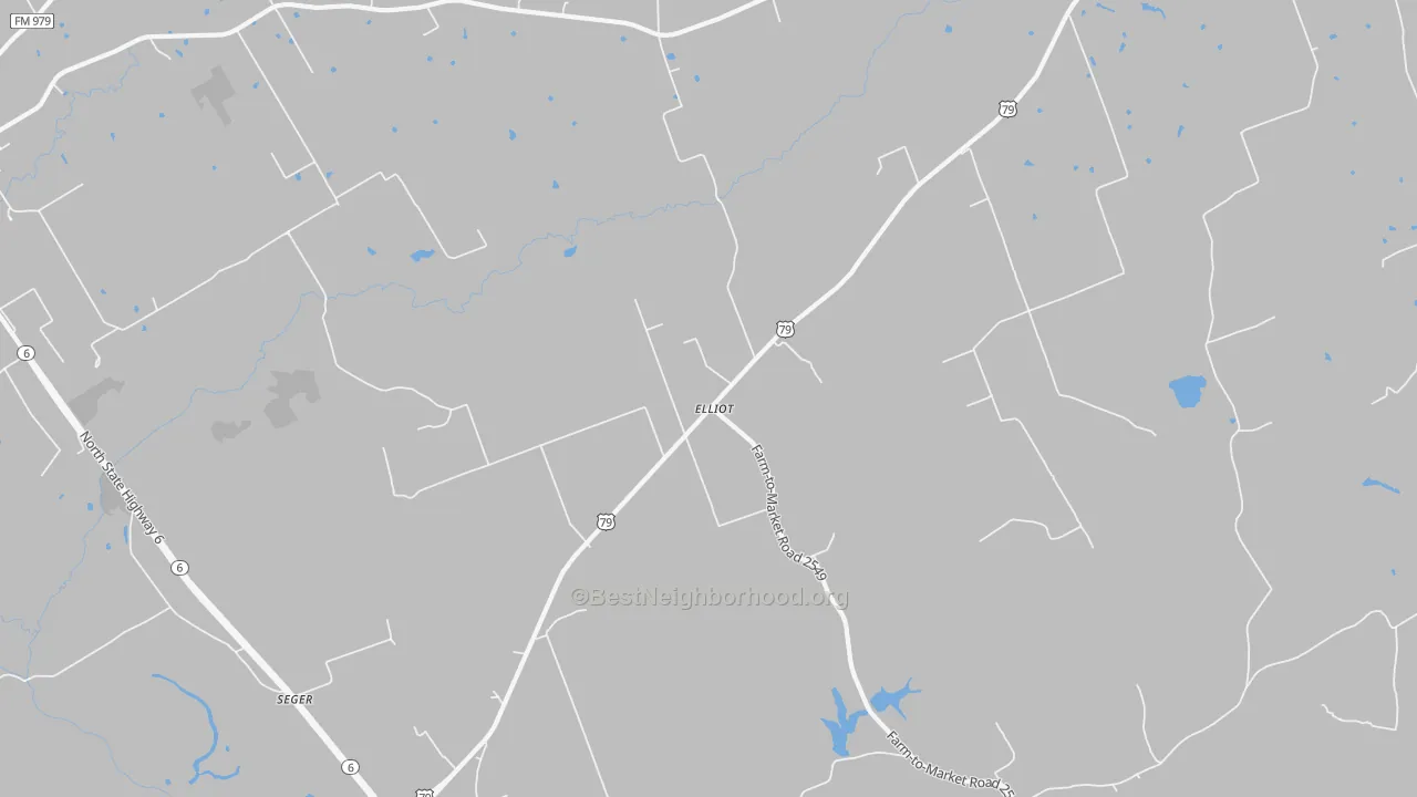 Transit Grade map of Elliot, TX