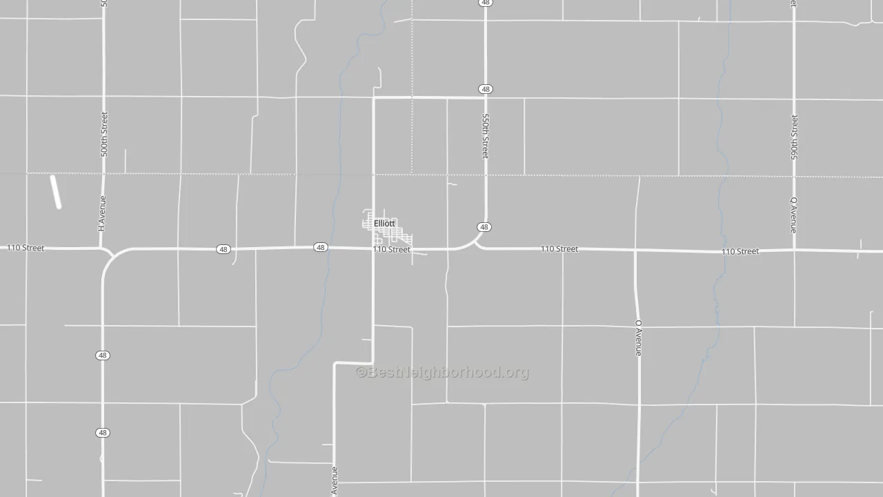 Transit Grade map of Elliott, IA