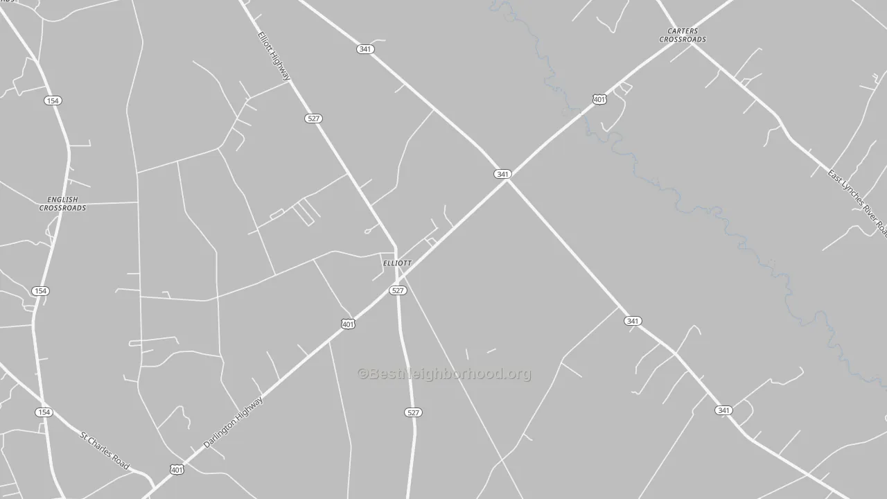 Transit Grade map of Elliott, SC
