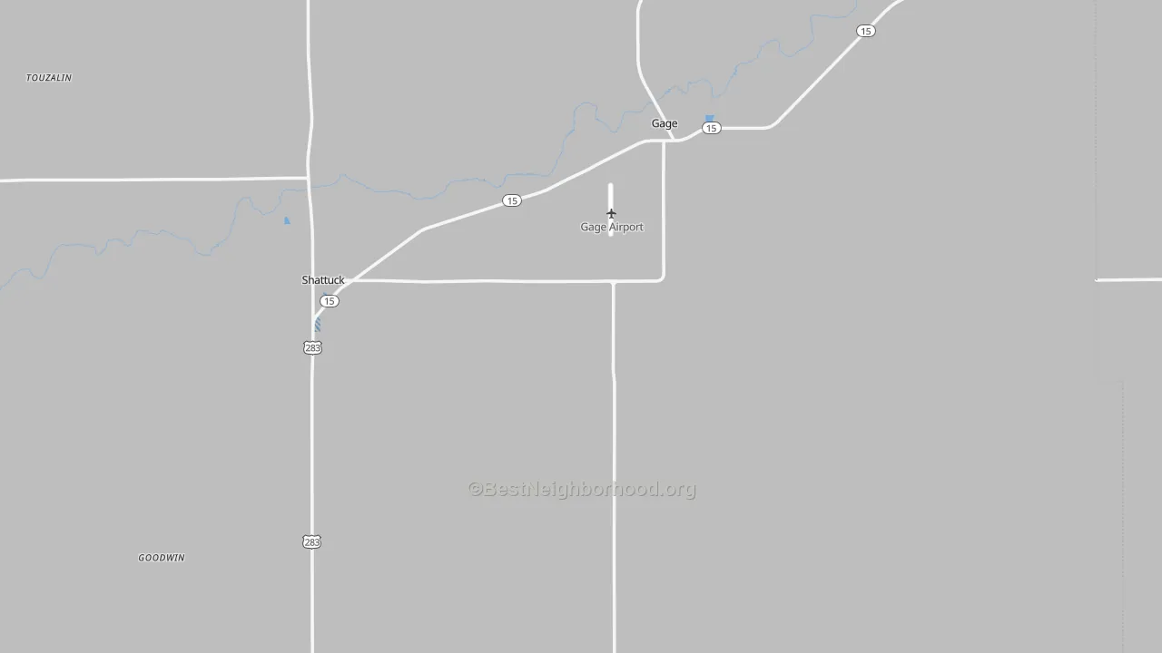 Transit Grade map of Ellis County, OK
