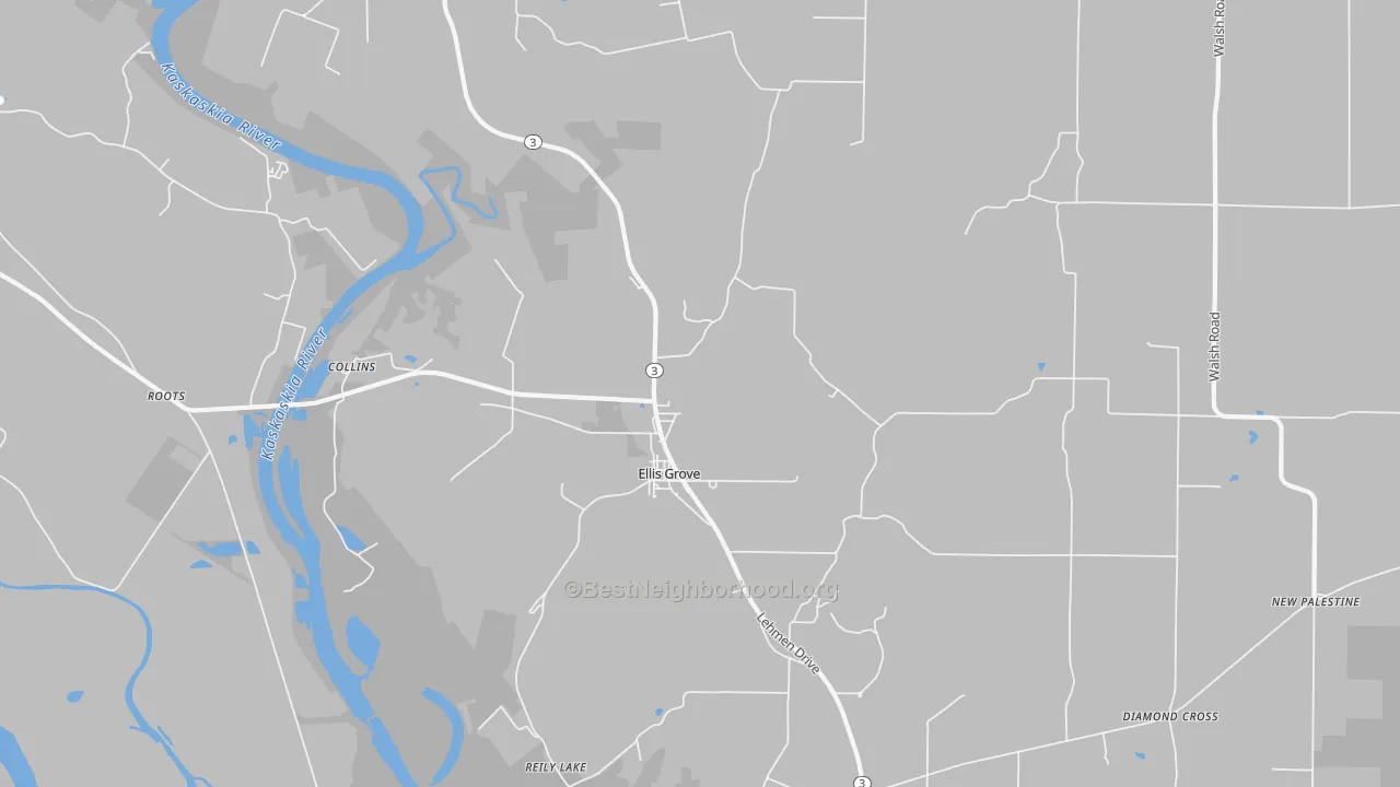 Transit Grade map of Ellis Grove, IL