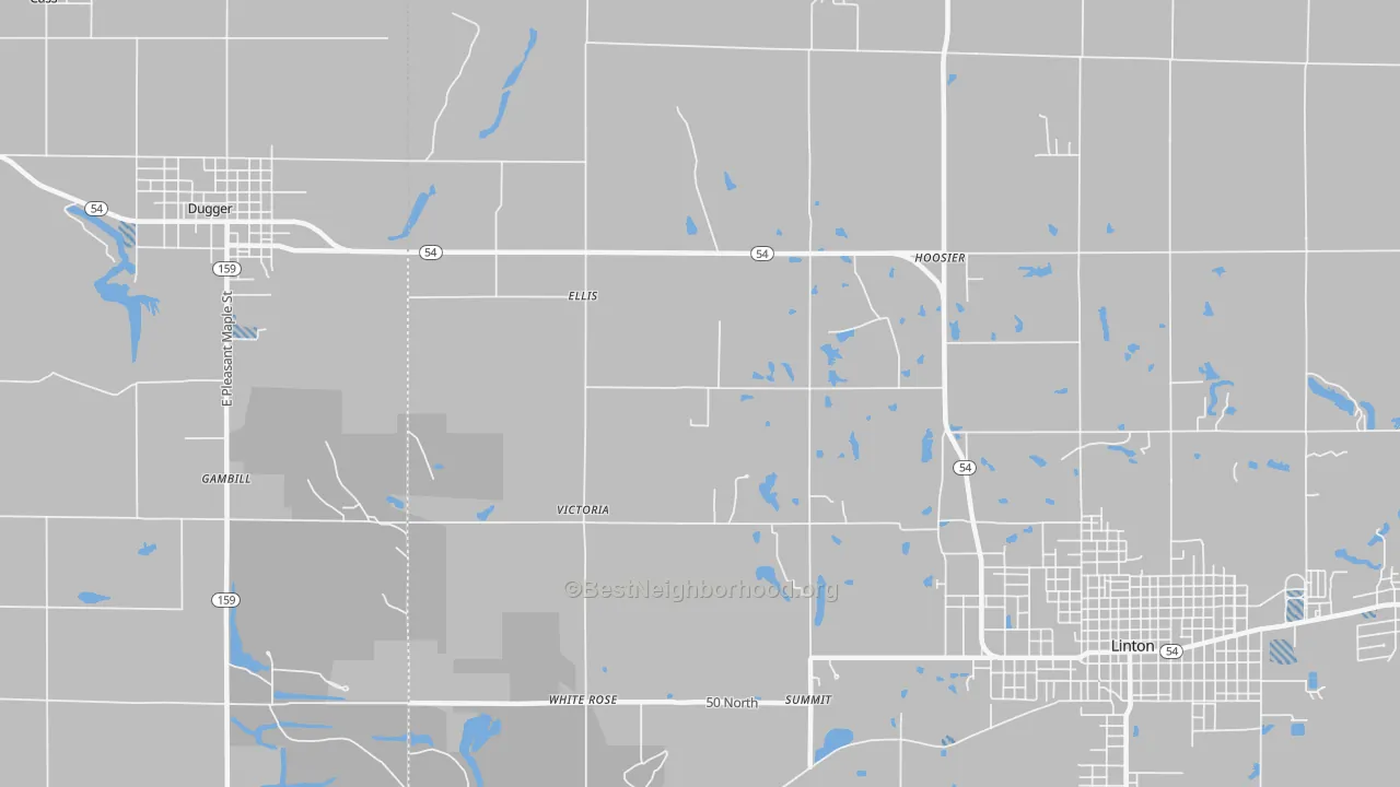 Transit Grade map of Ellis, IN