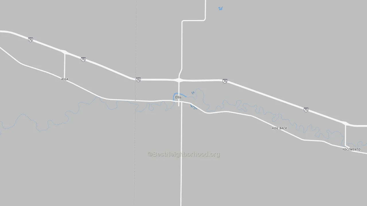 Transit Grade map of Ellis, KS