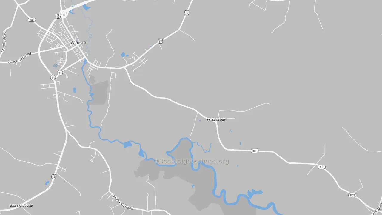 Transit Grade map of Ellis Store, NC