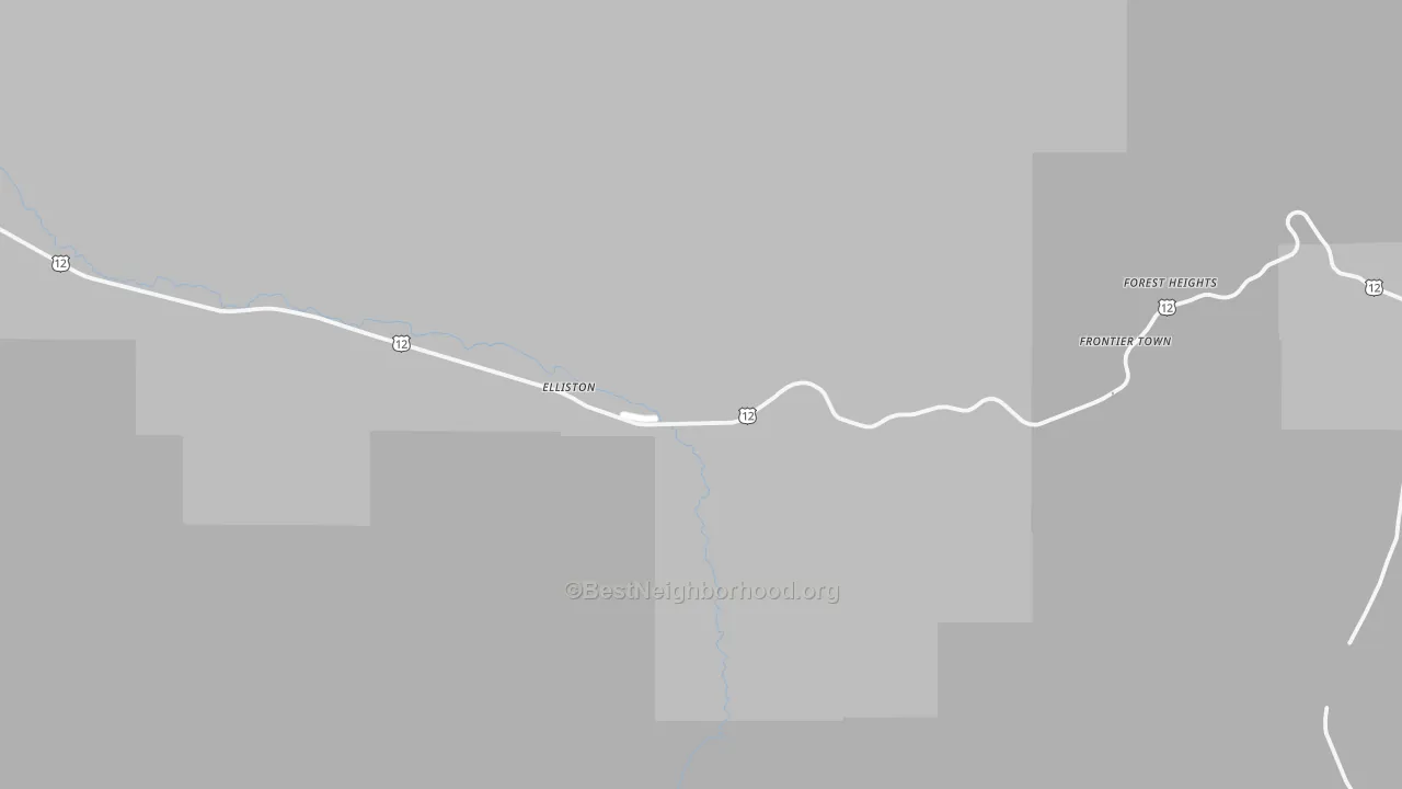 Transit Grade map of Elliston, MT
