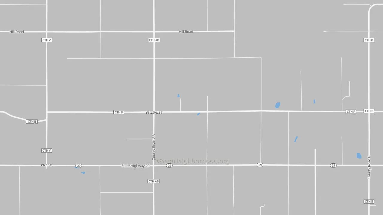 Transit Grade map of Ellisville, WI