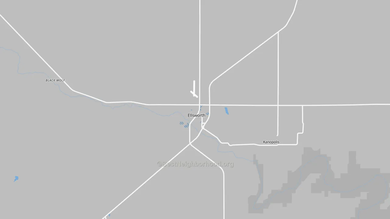 Transit Grade map of Ellsworth, KS