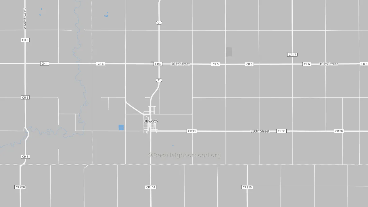 Transit Grade map of Ellsworth, MN