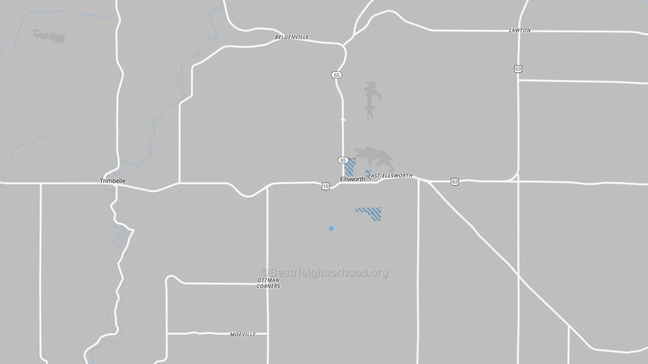 Transit Grade map of Ellsworth, WI