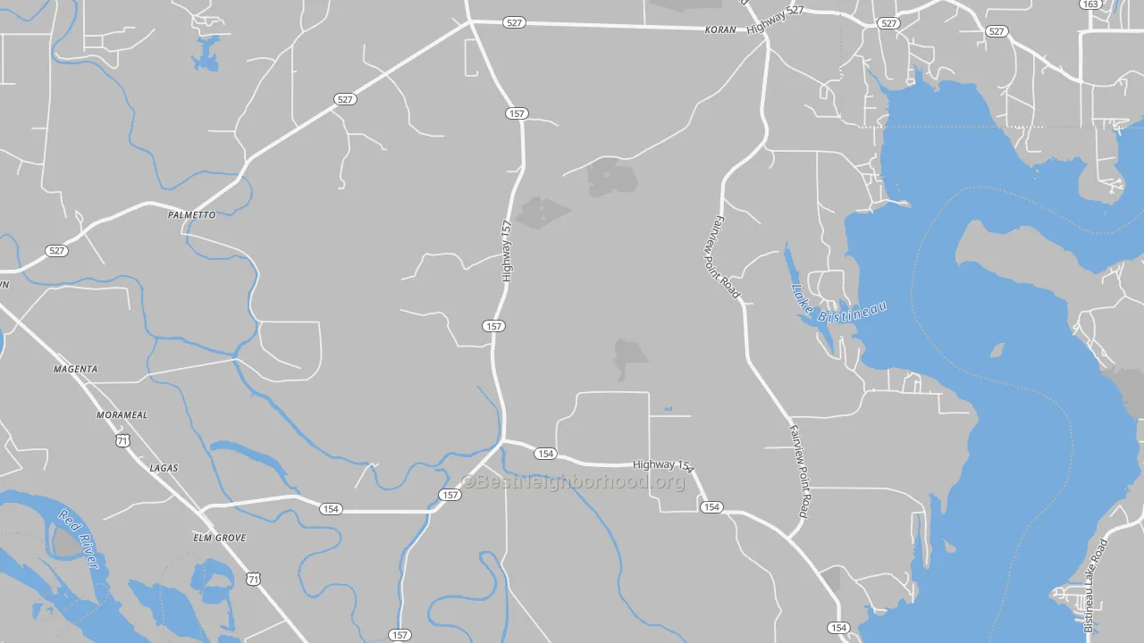 Transit Grade map of Elm Grove, LA