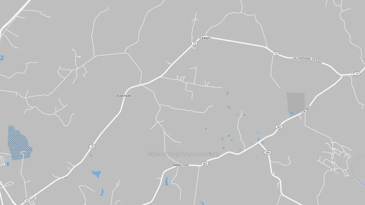 Transit Grade map of Elm Park, LA