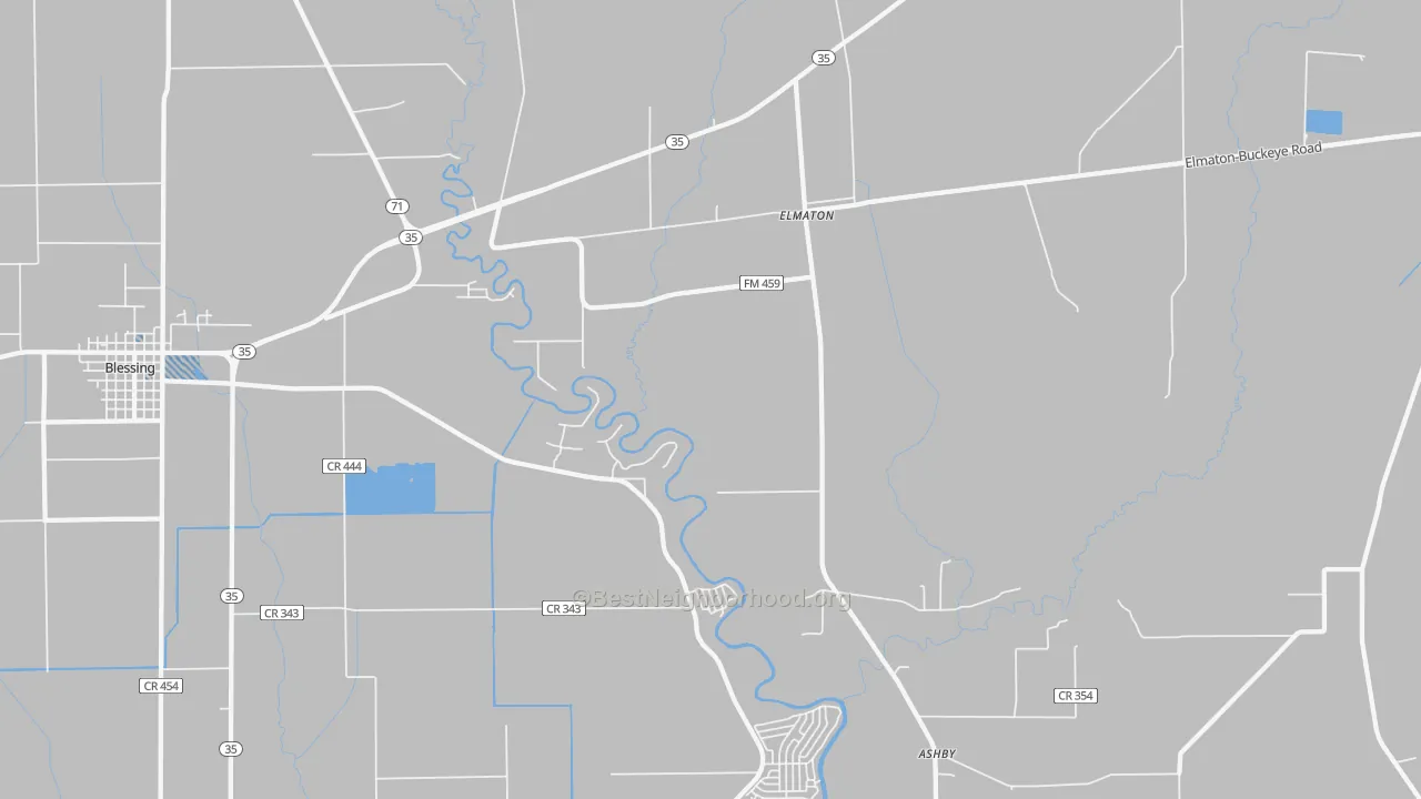 Transit Grade map of Elmaton, TX