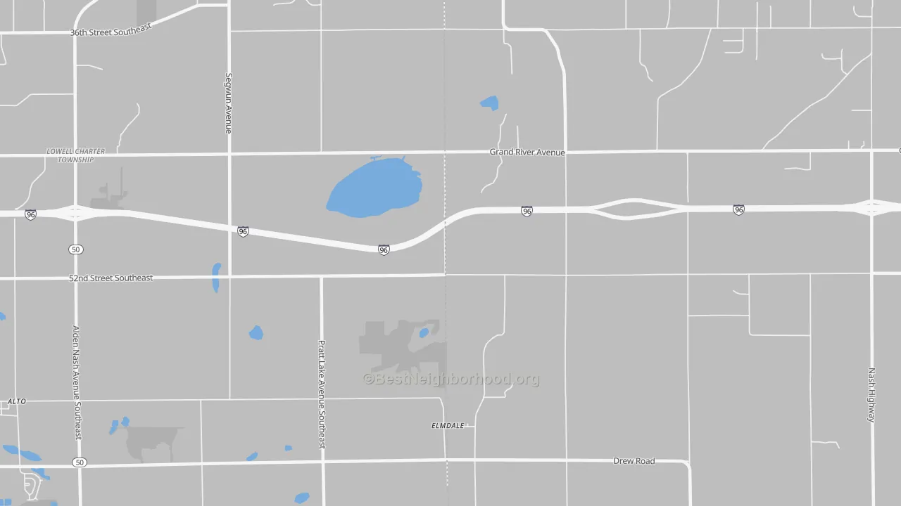 Transit Grade map of Elmdale, MI