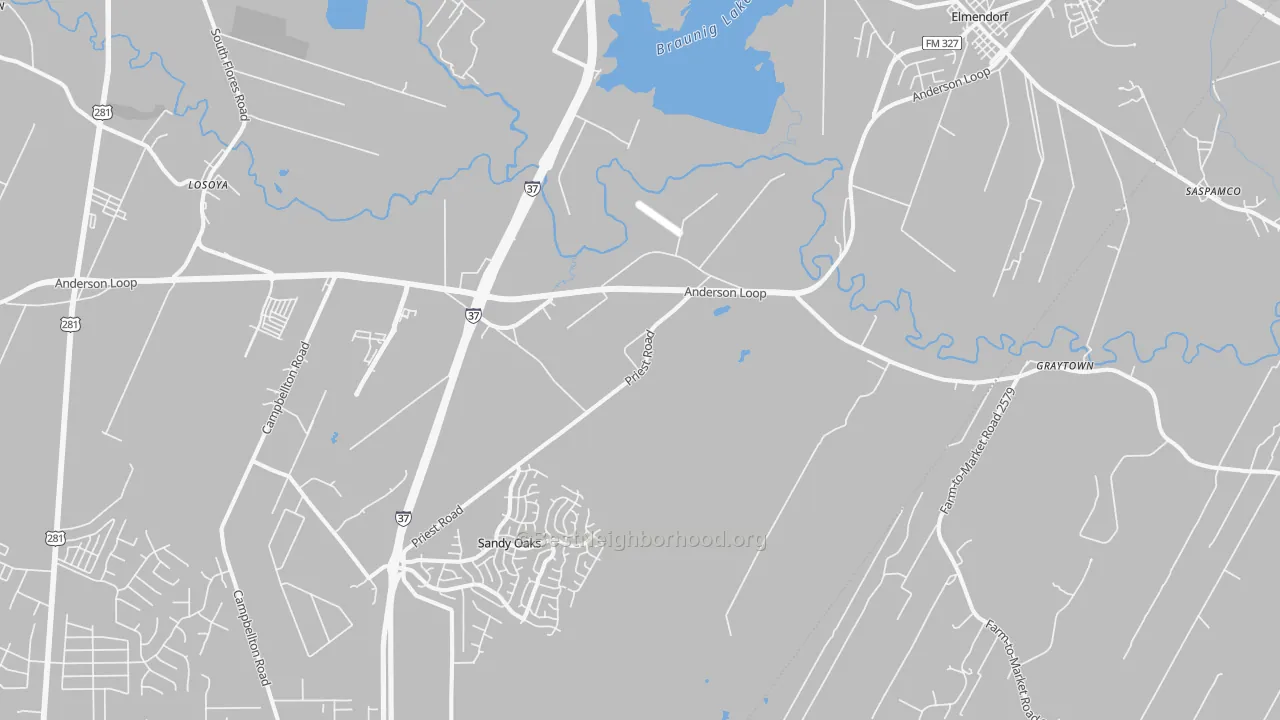 Transit Grade map of Elmendorf, TX