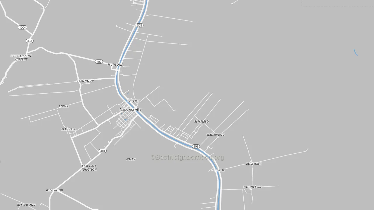 Transit Grade map of Elmfield, LA