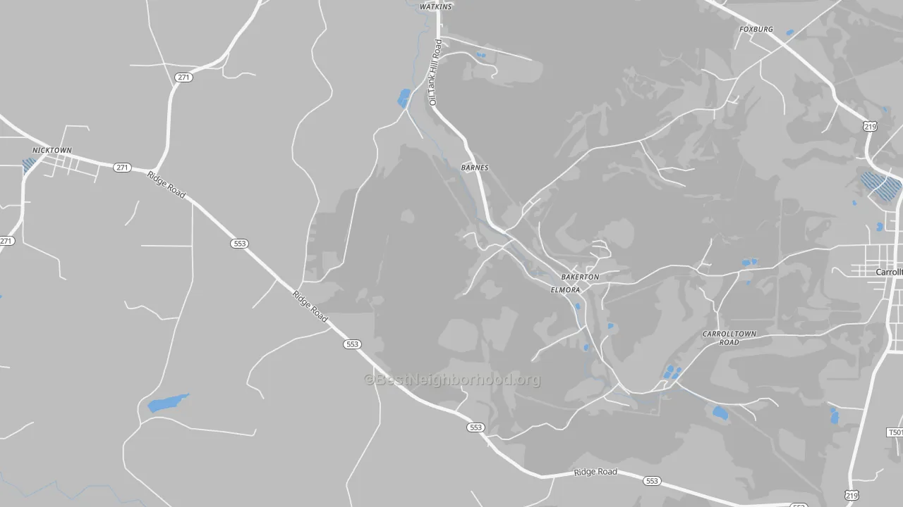 Transit Grade map of Elmora, PA