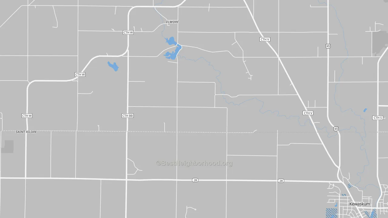 Transit Grade map of Elmore, WI