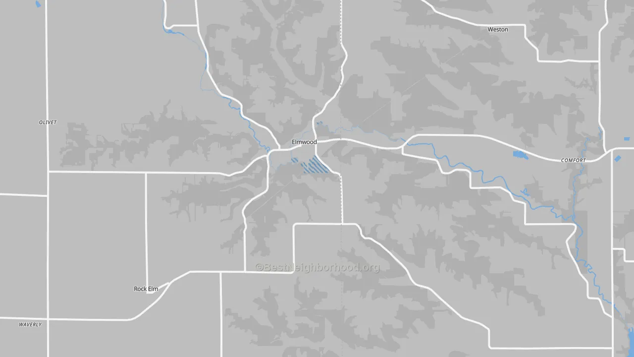 Transit Grade map of Elmwood, WI