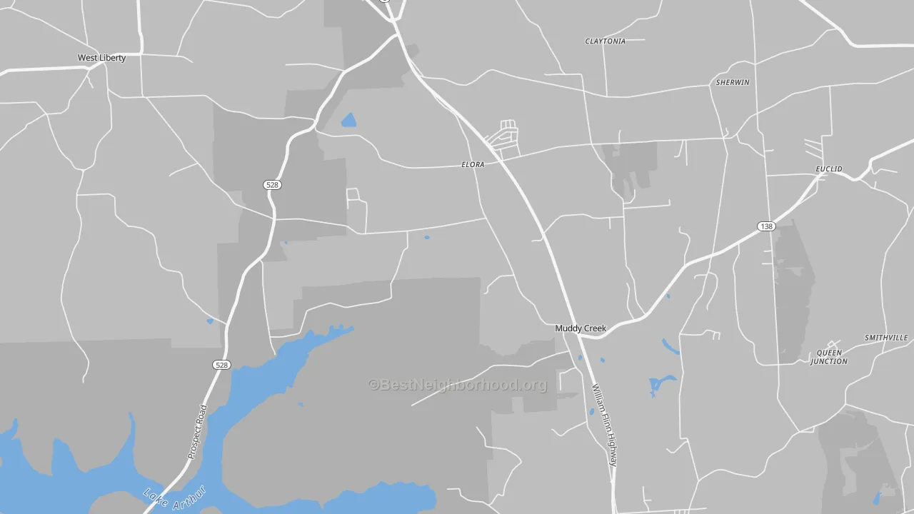 Transit Grade map of Elora, PA