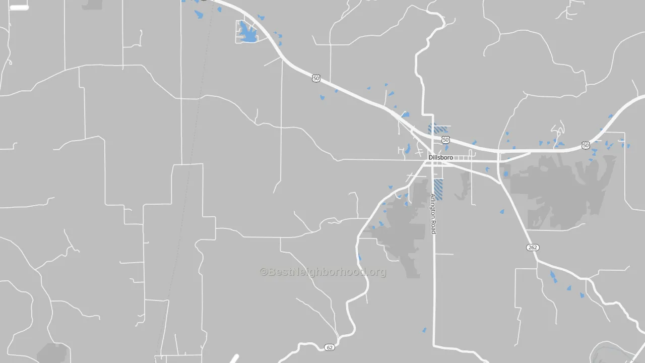 Transit Grade map of Elrod, IN