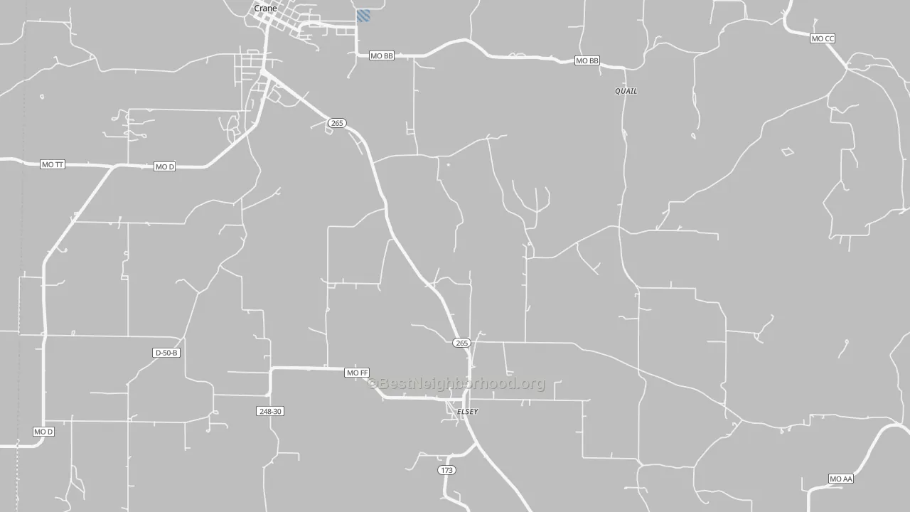 Transit Grade map of Elsey, MO