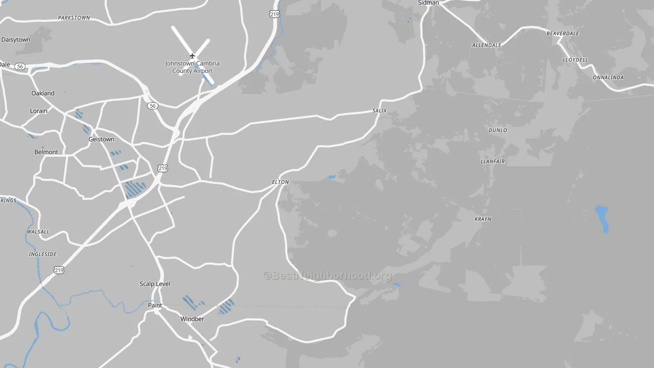 Transit Grade map of Elton, PA
