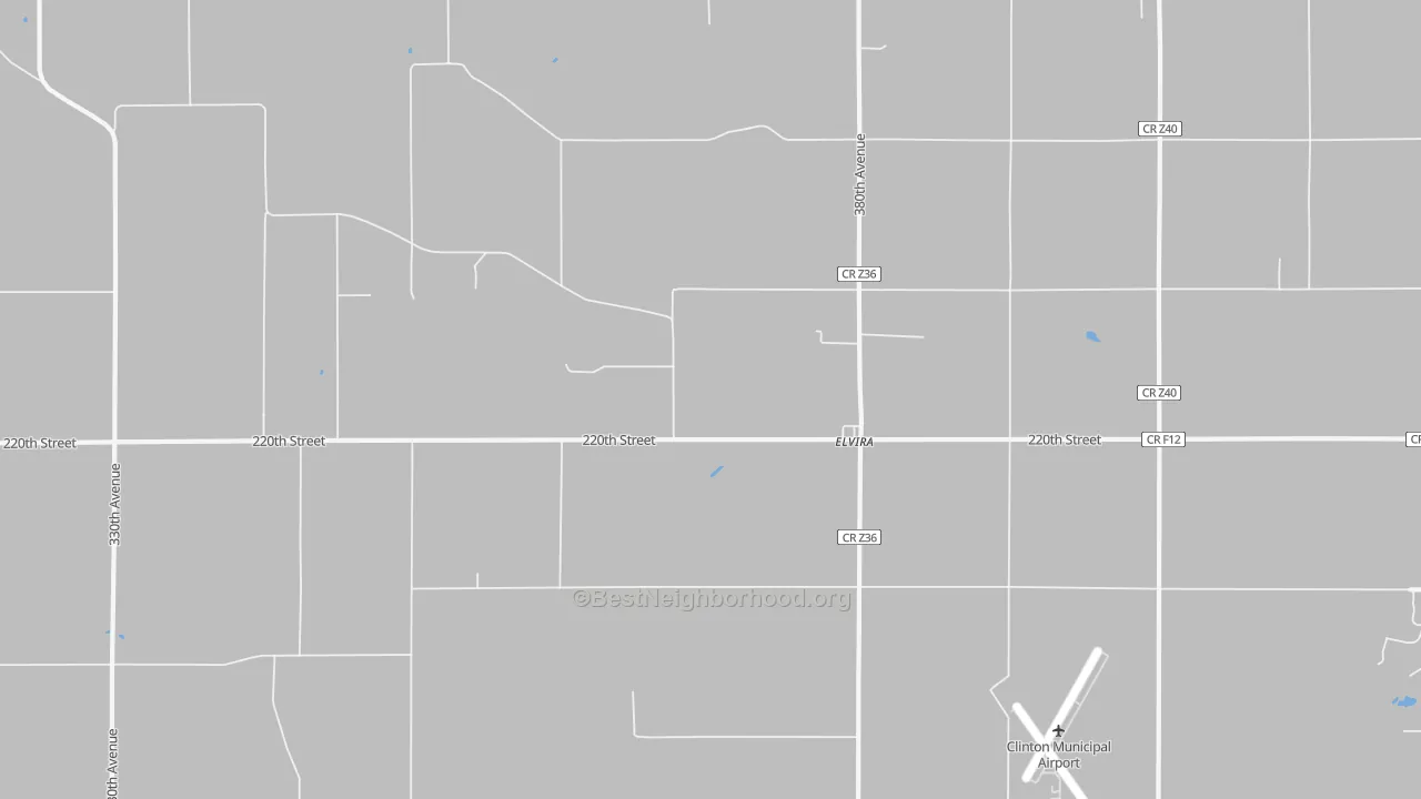 Transit Grade map of Elvira, IA