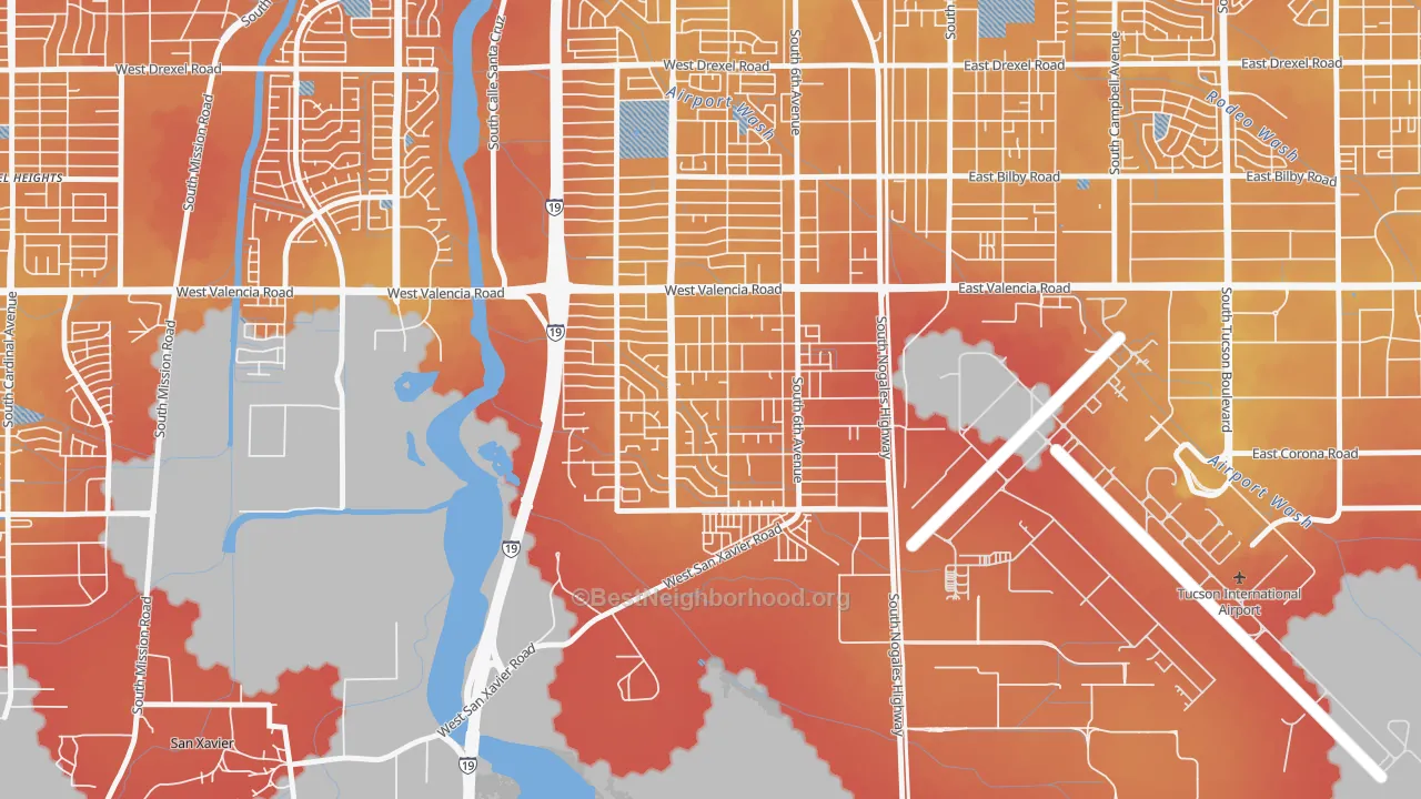 Transit Grade map of Elvira, Summit, AZ