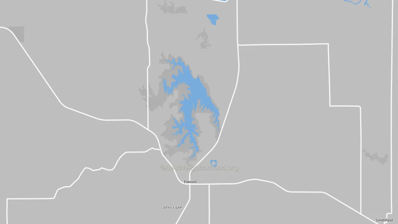 Transit Grade map of Elwood, NE