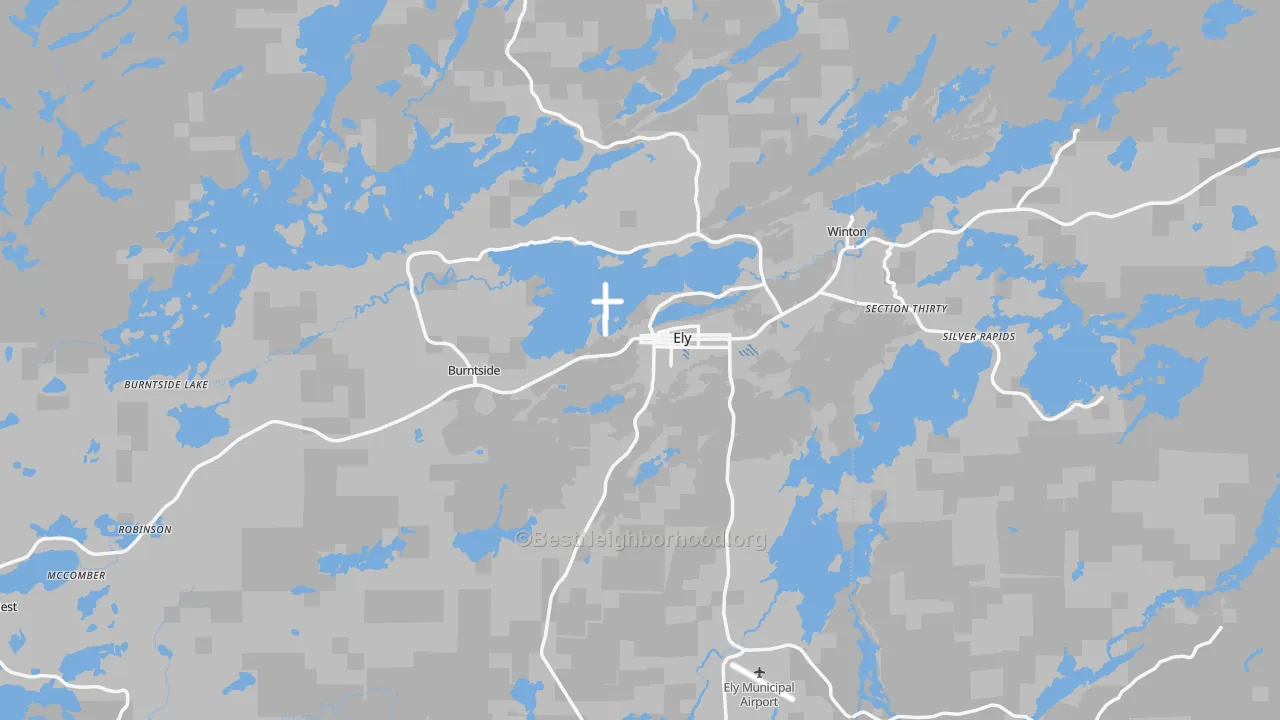 Transit Grade map of Ely, MN