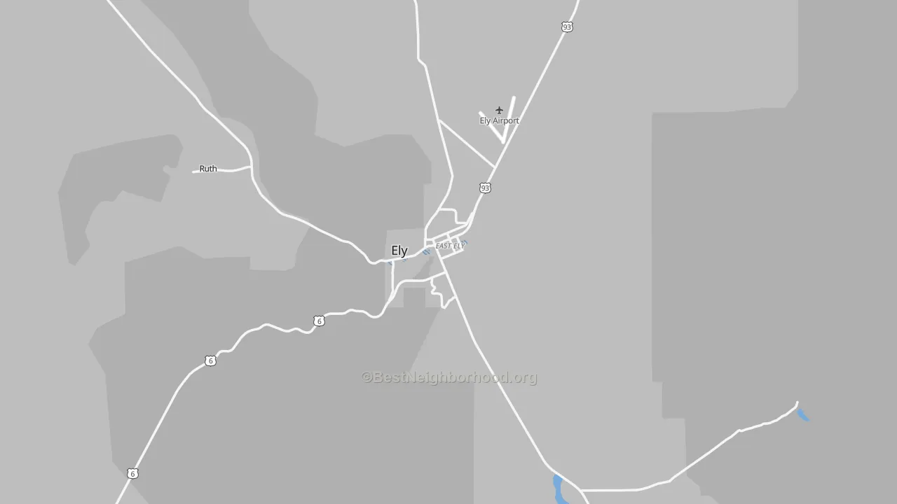 Transit Grade map of Ely, NV