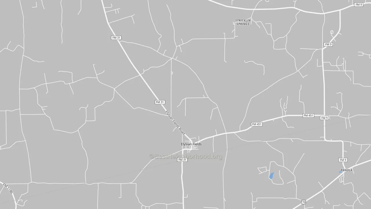 Transit Grade map of Elysian Fields, TX