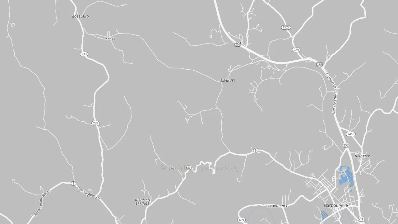 Transit Grade map of Emanuel, KY