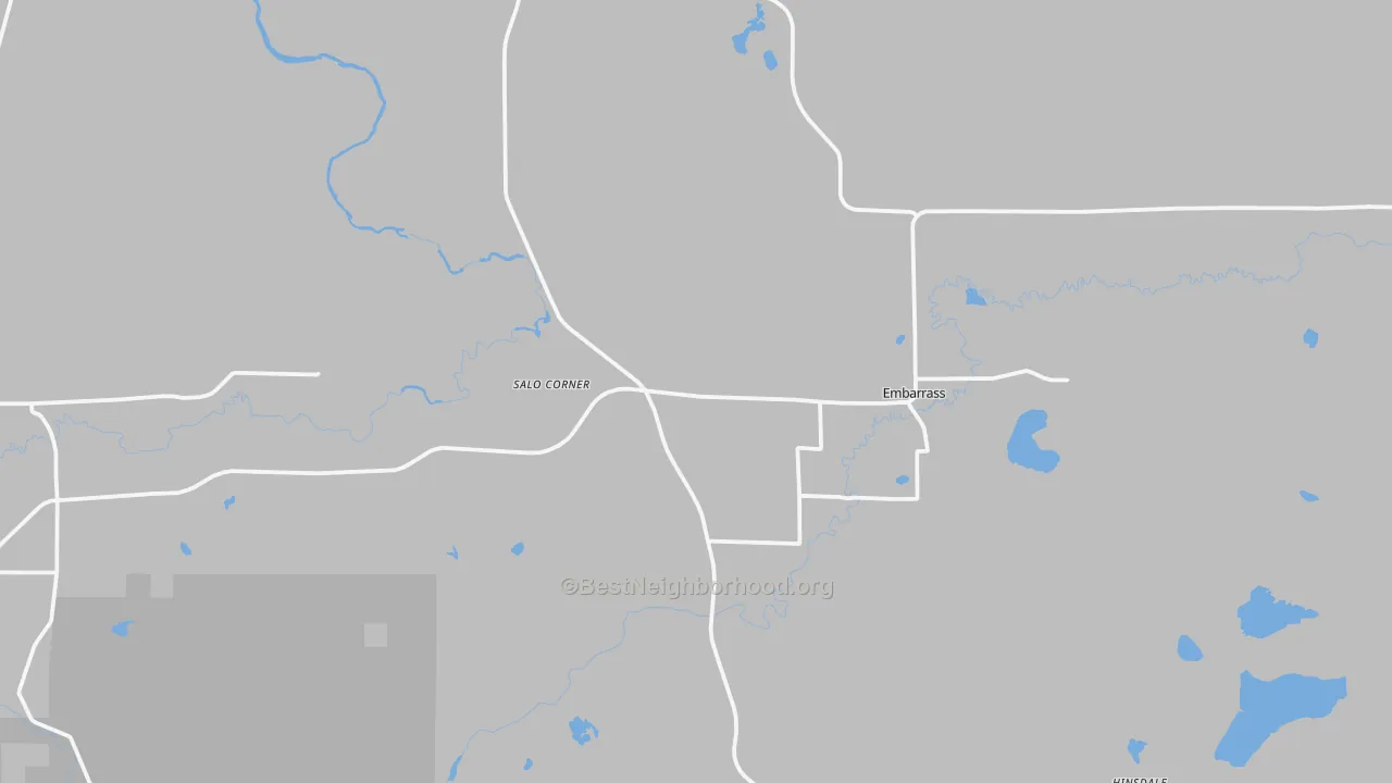 Transit Grade map of Embarrass, MN