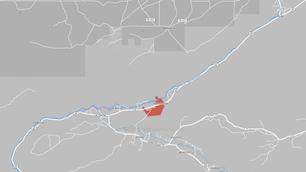 Transit Grade map of Embudo, NM