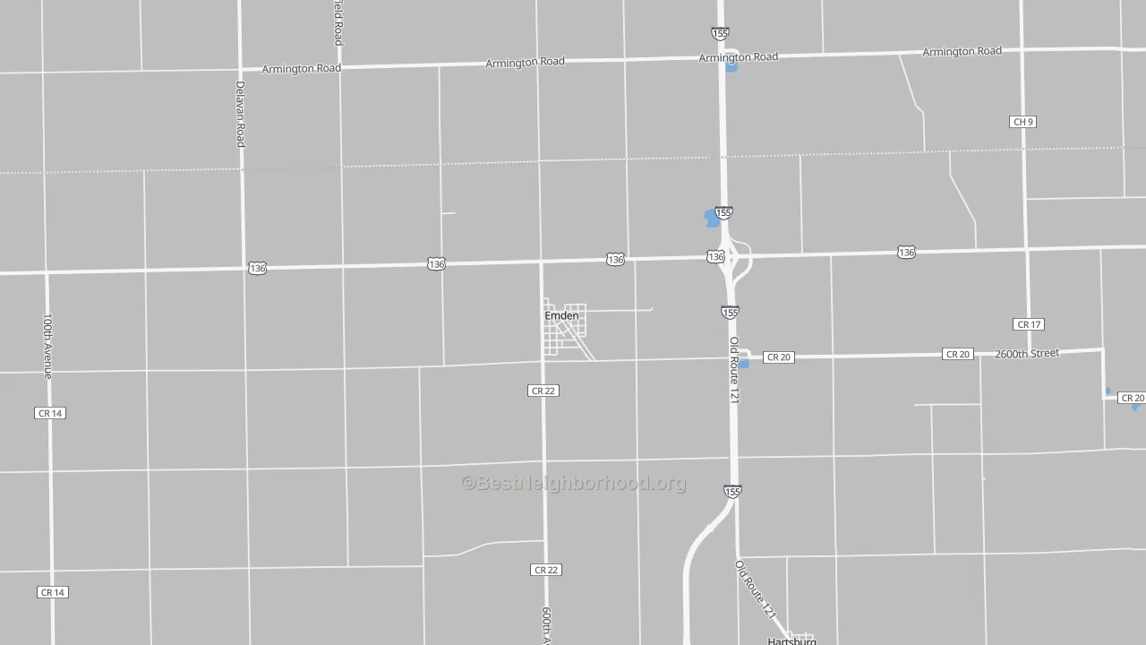 Transit Grade map of Emden, IL