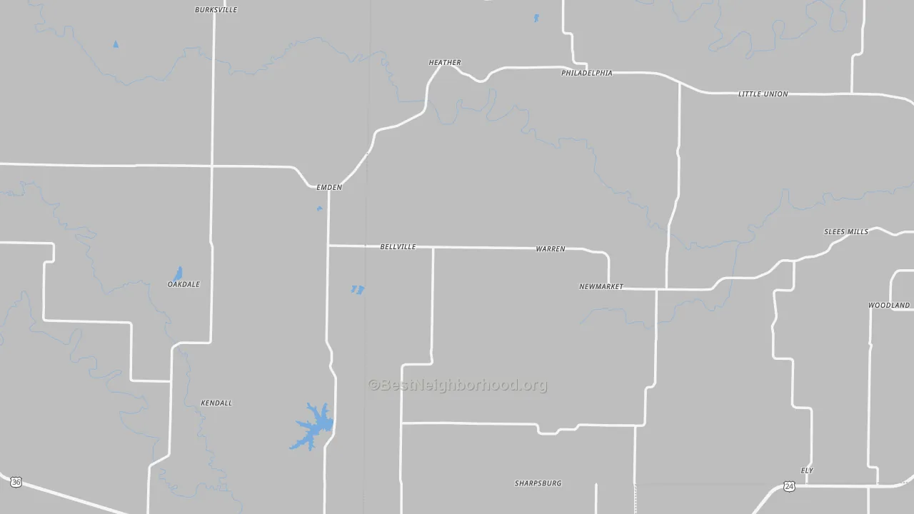 Transit Grade map of Emden, MO
